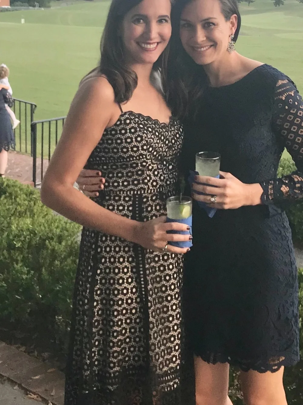 J. Crew Black Lace Midi Dress with Nude Lining